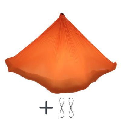 Aerial Yoga Tuch inklusive 2 Rundschlingen in Orange vom Testsieger Yogalaxy