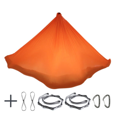  Aerial Yoga Tuch inklusive Zubehör in Orange vom Testsieger Yogalaxy