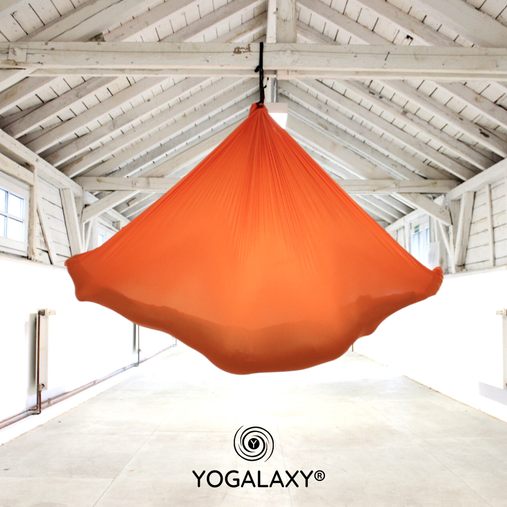  Aerial Yoga Tuch in Orange vom Testsieger Yogalaxy