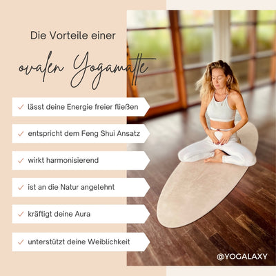6 Vorteile einer ovalen Yogamatte