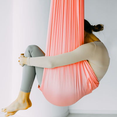 Aerial Yoga Tuch peach pink - Yogalaxy