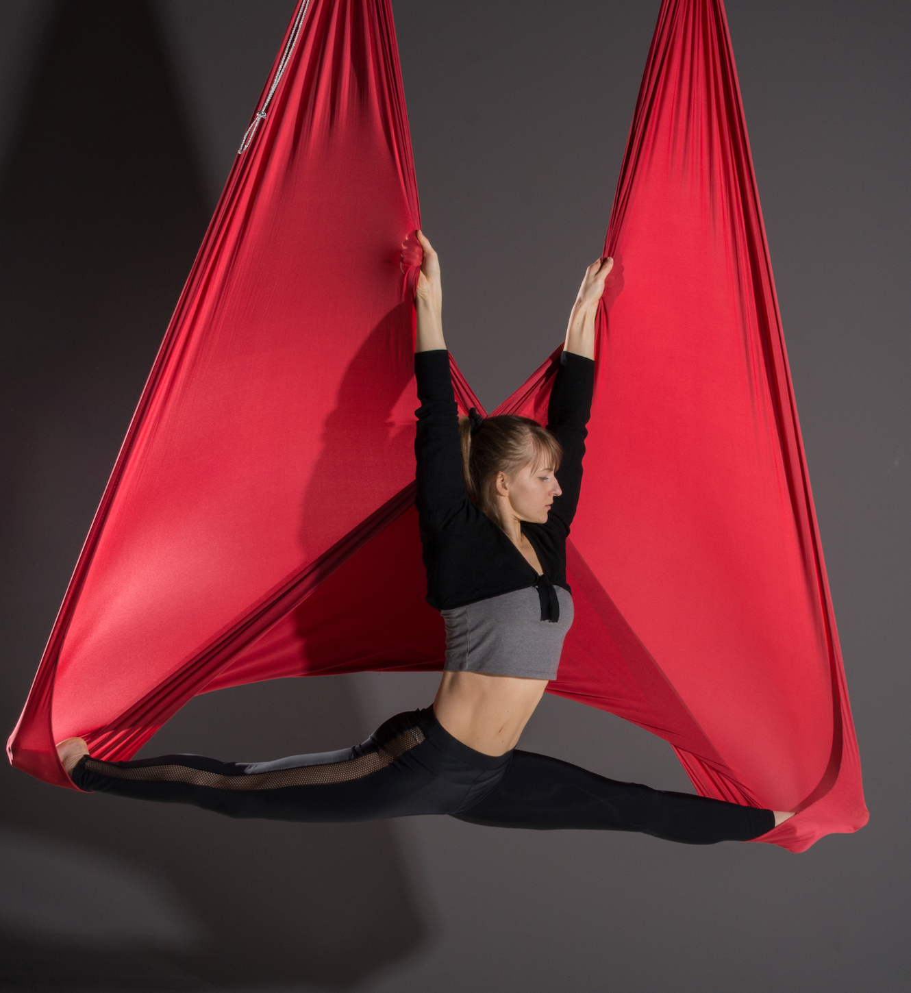 Aerial Yoga Tuch rot  - Yogalaxy 