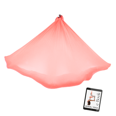 Aerial Yoga Tuch in Peach Pink von Yogalaxy