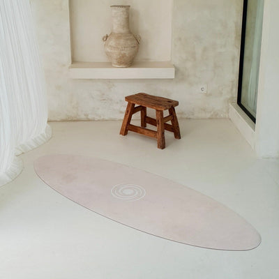 Oval Yoga Mat - Beige
