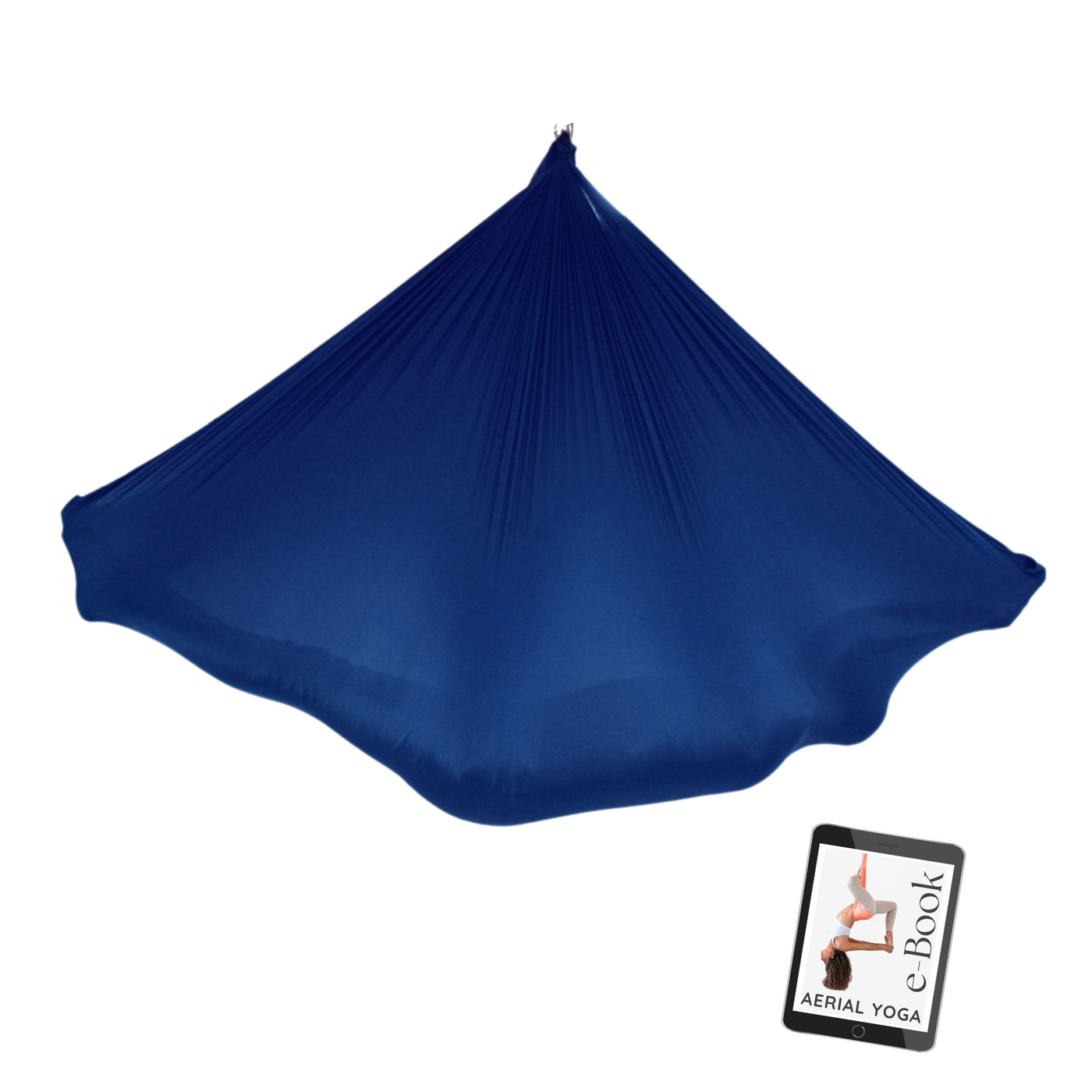 yoga icon hängematte Aerial Yoga Tuch, Yoga-Hängematte, Dunkelblau, inkl. Aufhängung & Anleitung, Original, SGS getestet