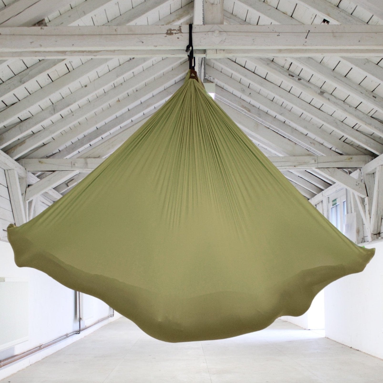 hängematte tuch Aerial Yoga Tuch, Olivgrün, inkl. Aufhängung & Anleitung, Original, SGS  getestet