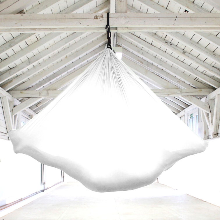 yoga hängematte kaufen Aerial Yoga Tuch, Yoga-Hängematte, Weiß, inkl. Aufhängung & Anleitung,  Original, SGS getestet