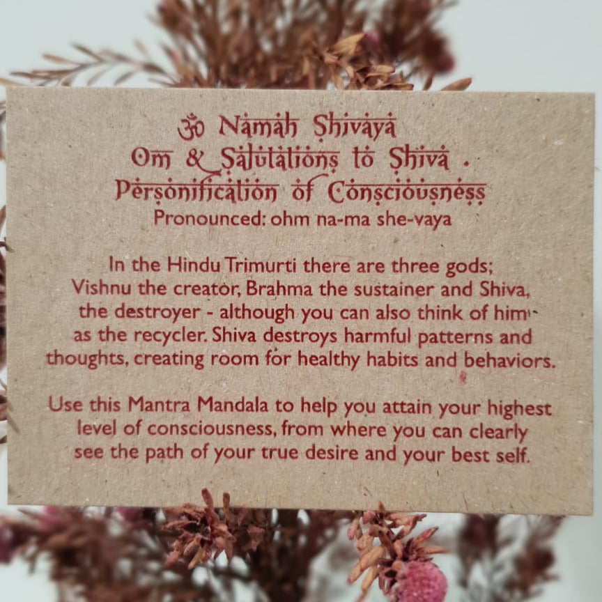 Mantra Karte Shiva aus Bali von Yogalaxy